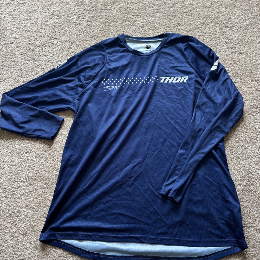 Thor Men's Navy Long Sleeve Tee
